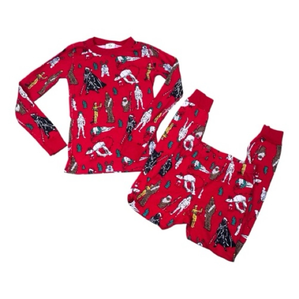 Hanna Andersson Star Wars Red Darth Vader Storm Trooper Pajama Shirt & Pants Set